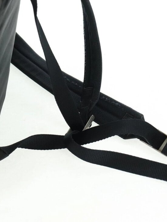 PRADA Backpack Nylon Black Silver Auth bs31873 main image 6